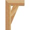 Ekena Millwork Traditional Block Rough Sawn Bracket, Western Red Cedar, 4"W x 14"D x 22"H BKT04X14X22TRA05RWR - alternate 2
